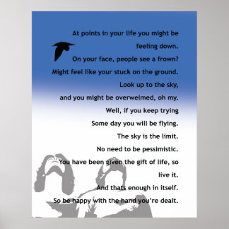 Póster poster inspirador - poema original