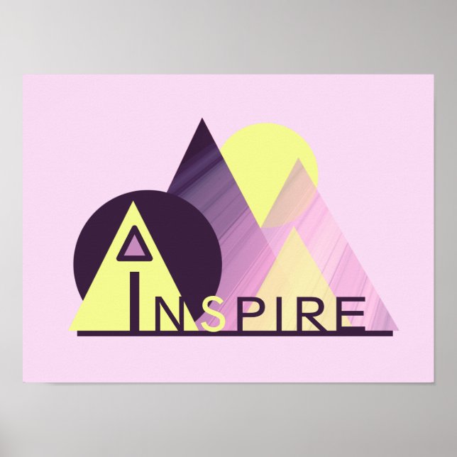 Póster Poster "INSPIRE" inspirador 16x20 (Frente)