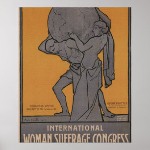 Póster Poster internacional de la propaganda del sufragio