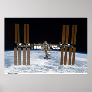 Póster Poster internacional ISS de la estación espacial