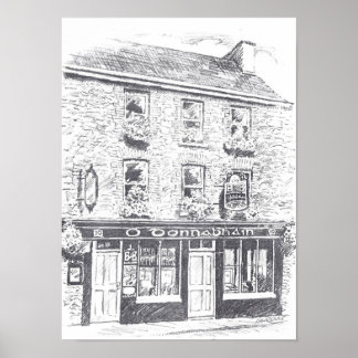 Póster Poster irlandés de Bar O Donnabhain