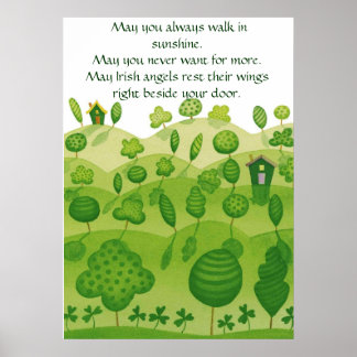 Póster Poster irlandés de bendición