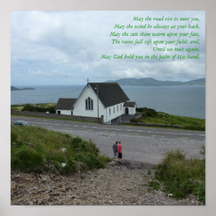 Póster Poster irlandés de Bendición - Condado de Kerry