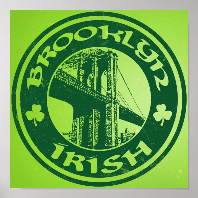 Póster Poster irlandés de Brooklyn (Frente)