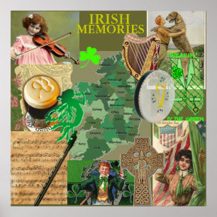 Póster POSTER IRLANDÉS de los RECUERDOS a partir del 8,99