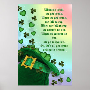 Póster Poster irlandés de St Patricks day