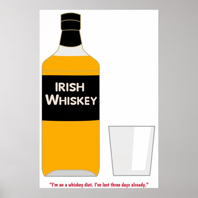 Póster Poster irlandés de Whiskey (Frente)