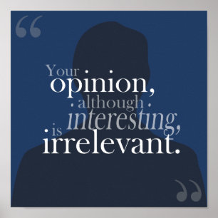 Póster Poster irrelevante