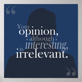 Póster Poster irrelevante