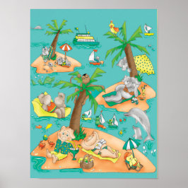 Póster Poster Island Magic Kids