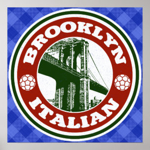 Póster Poster italiano americano de Brooklyn