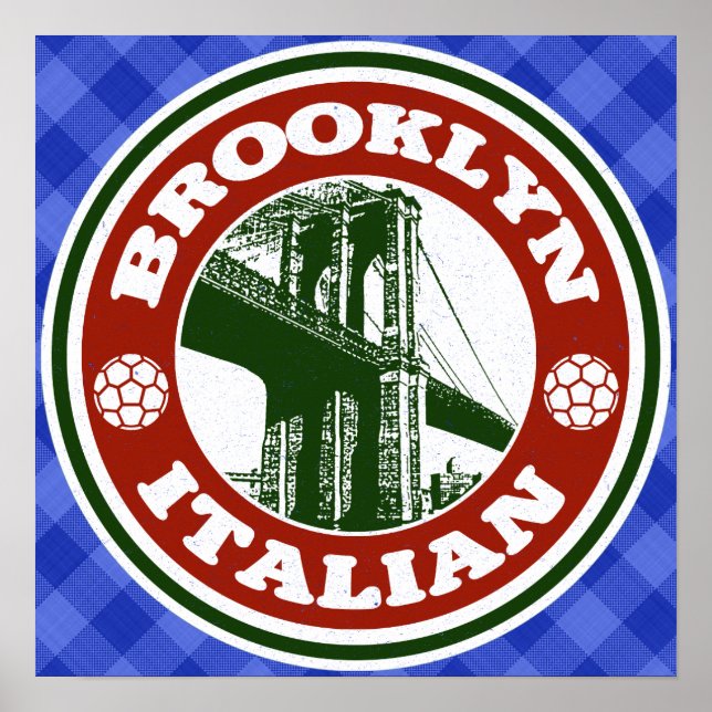 Póster Poster italiano americano de Brooklyn (Frente)