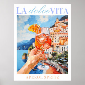 Póster Poster italiano Aperol Spritz