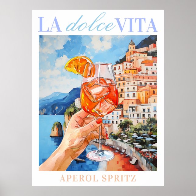 Póster Poster italiano Aperol Spritz (Frente)