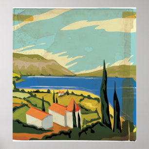 Póster Poster italiano de época