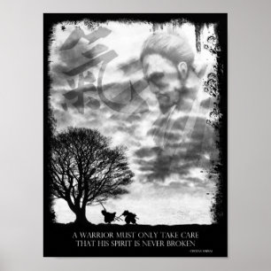 Póster Poster japonés del alcohol (blanco y negro)