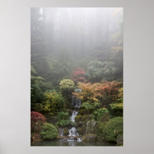 Póster Poster japonés del jardín