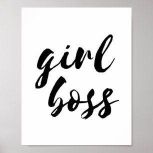 Póster poster jefe chica