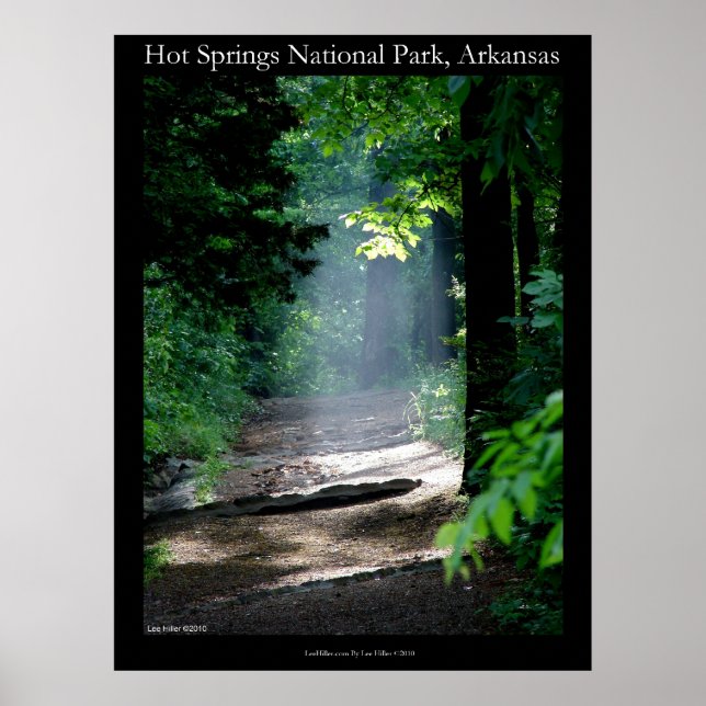 Póster Poster Jefe de Senderos del Parque Nacional de Hot (Frente)