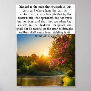 Póster Poster Jeremiah 17:7-8