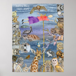 Póster Poster: Joanna flying amongst the animals