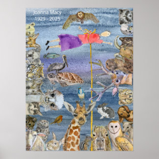 Póster Póster: Joanna volando entre los animales