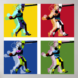 Póster Poster jugador de baloncesto