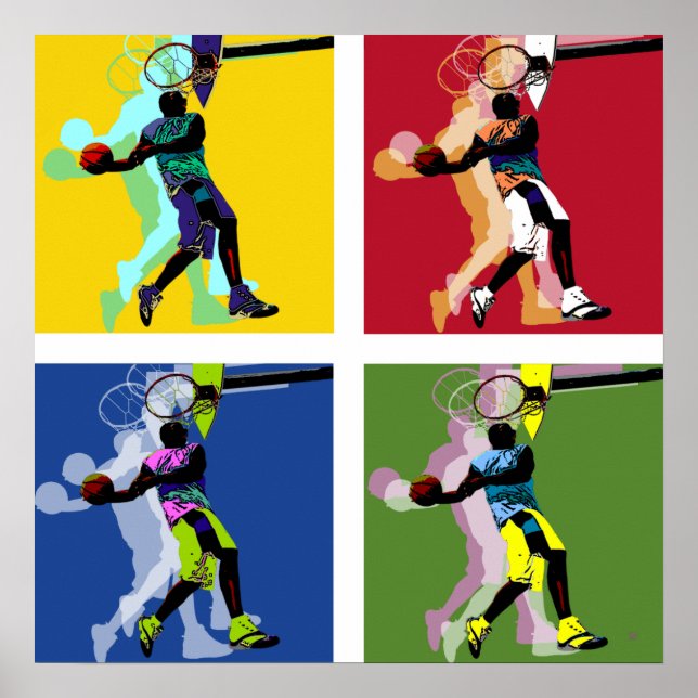 Póster Poster jugador de baloncesto (Frente)