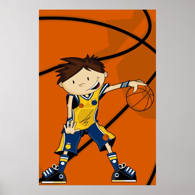 Póster Poster jugador de baloncesto (Frente)