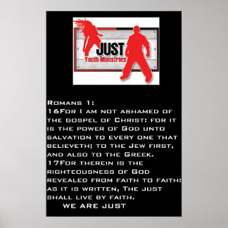 Póster poster "JUST"