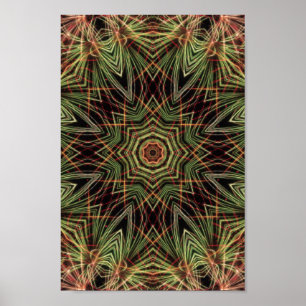 Póster poster "Kaleidoscope de Green"