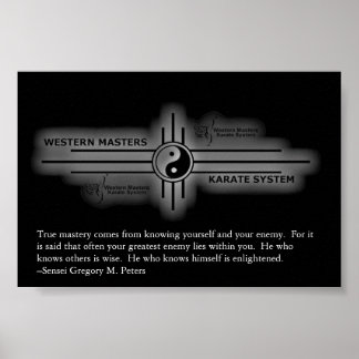 Póster Poster Karate inspirador