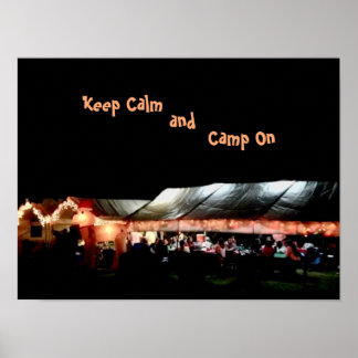 Póster Poster  Keep Calm and Camp On
