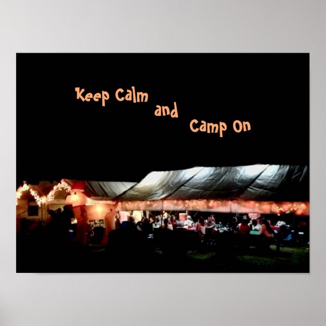 Póster Poster  Keep Calm and Camp On (Frente)