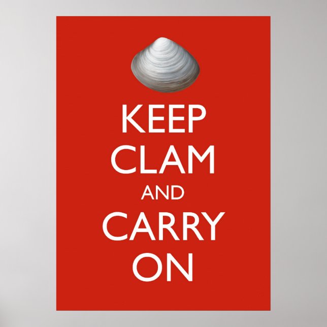 PÓSTER POSTER KEEP CLAM (Frente)