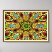 Poster Keleidoscópico Trippy