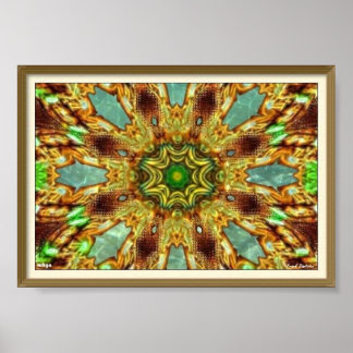 Póster Poster Keleidoscópico Trippy