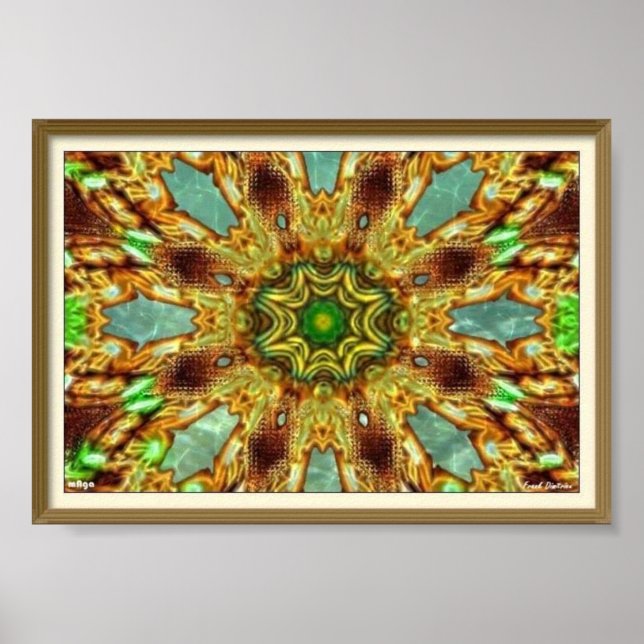 Póster Poster Keleidoscópico Trippy (Frente)