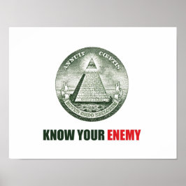 Póster poster know your enemy illuminati