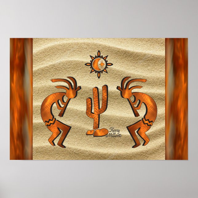Póster Poster Kokopelli del Suroeste (Frente)