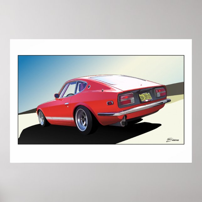Póster Poster Kyusha Kai Datsun 240z (Frente)