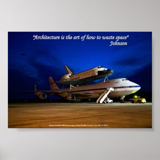 Póster Poster, "La arquitectura es el arte...espacio de r (Frente)