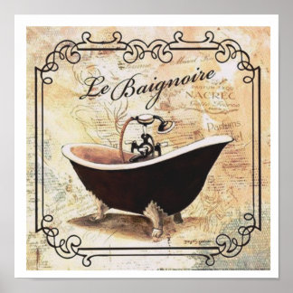 PÓSTER POSTER LA BAIGNOIRE
