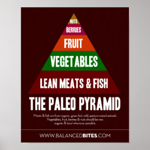 Póster Poster: La pirámide de Paleo