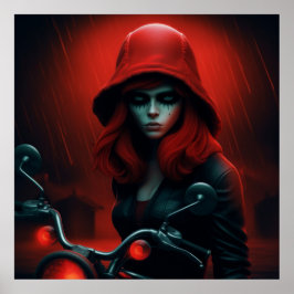 Póster Poster La Rebelle en Chapeau Rouge