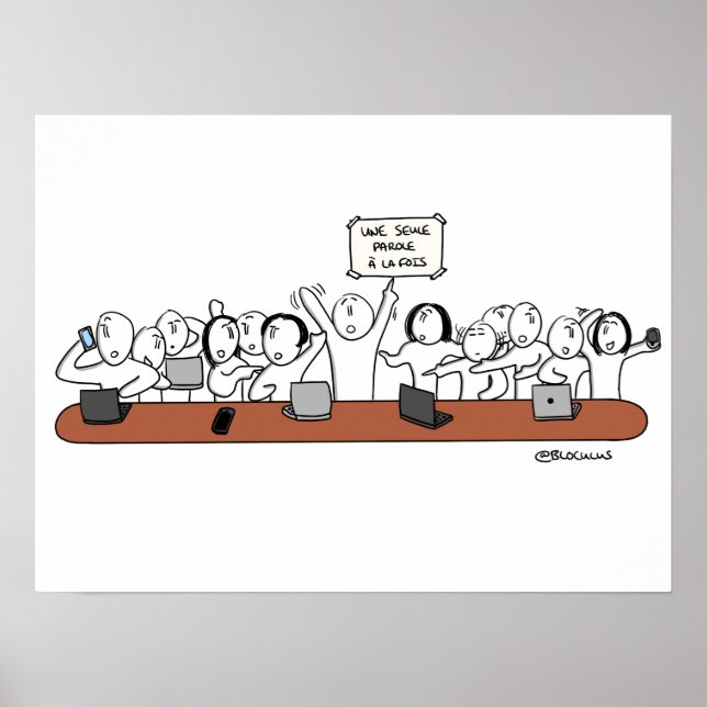 Póster Poster "La scène en entreprise" (Frente)