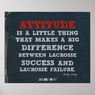 Póster Poster Lacrosse con Actitud!