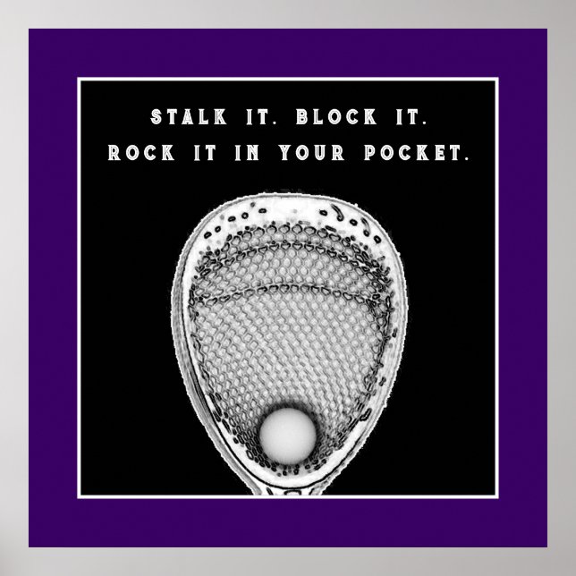 Póster Poster Lacrosse Goalie Purple (Frente)