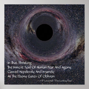 Póster Poster Láctea Black Hole Lovecraft
