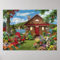 Poster "Lakeside Retreat" de Alan Giana